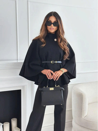 ELISE – Elegant Butterfly Wrap Jacket With Belt