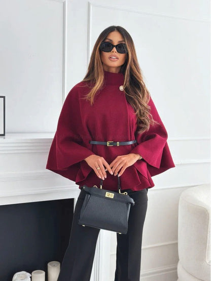 ELISE – Elegant Butterfly Wrap Jacket With Belt