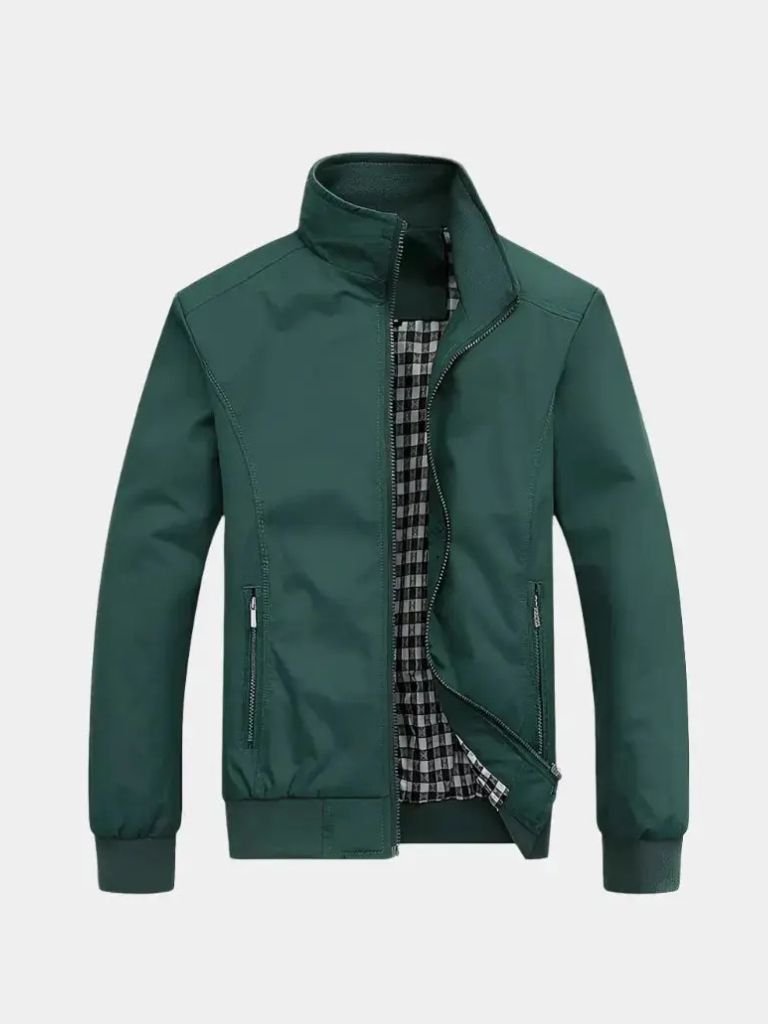 Casual Solid Bomber Jacket