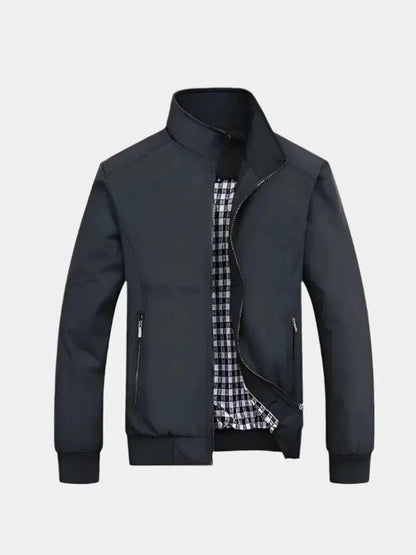 Casual Solid Bomber Jacket