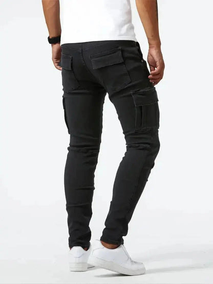 Denim Jean Cargo Trousers