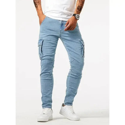 Denim Jean Cargo Trousers