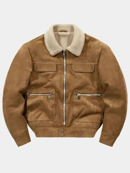 Essential Fleece Suede Jacket