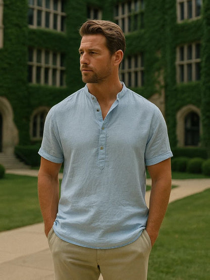 Essential Short Sleeve Linen Shirt