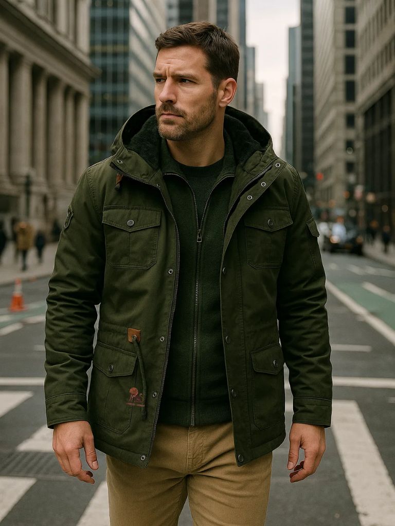 Fleece Hooded Bomber Jacket