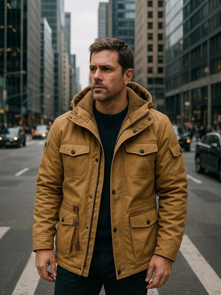 Fleece Hooded Bomber Jacket