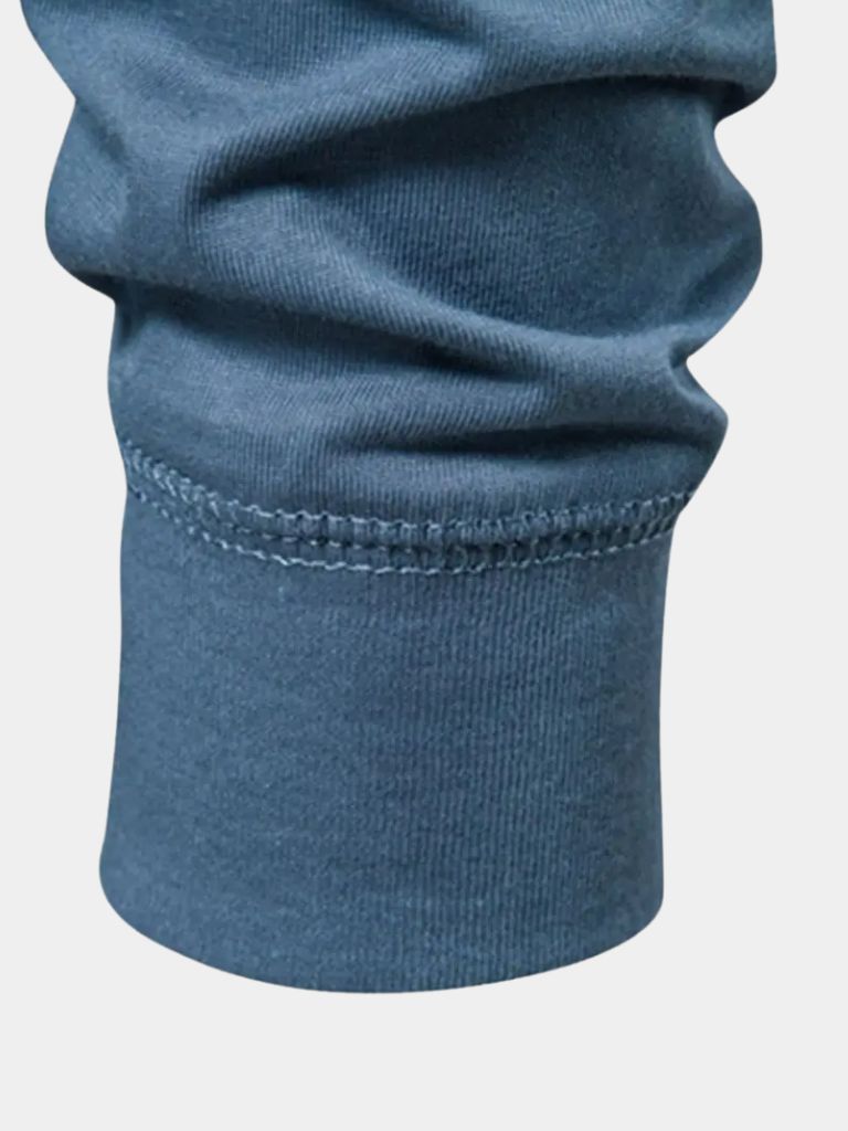 Minimalist Henry Neck Long Sleeve T-Shirt