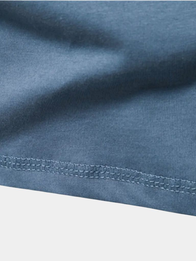 Minimalist Henry Neck Long Sleeve T-Shirt