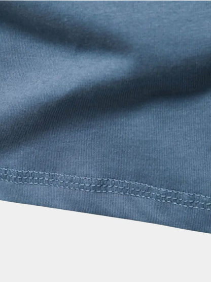 Minimalist Henry Neck Long Sleeve T-Shirt
