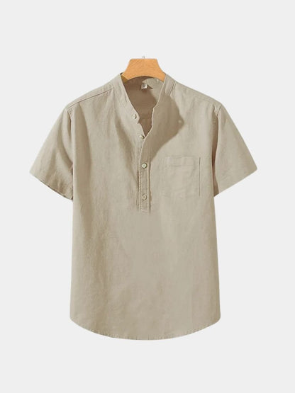 White Wellspring Linen T-Shirt