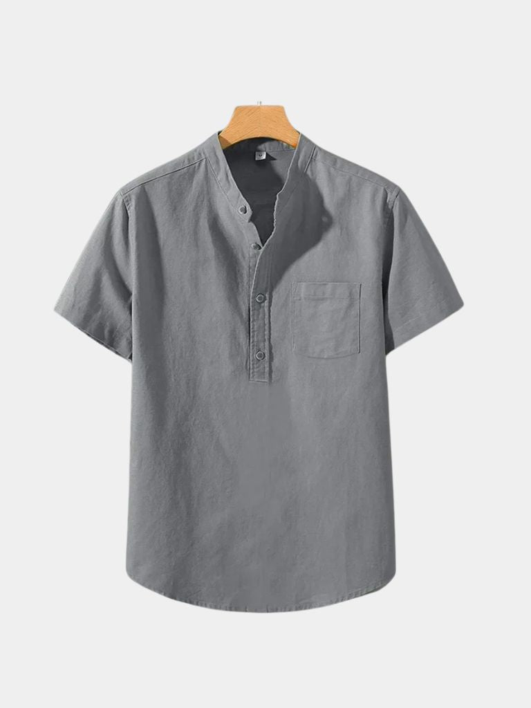 White Wellspring Linen T-Shirt