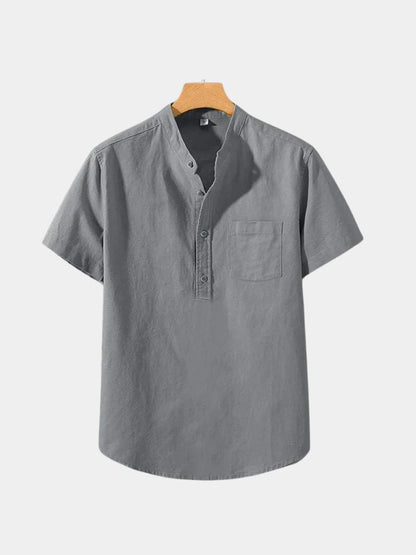 White Wellspring Linen T-Shirt