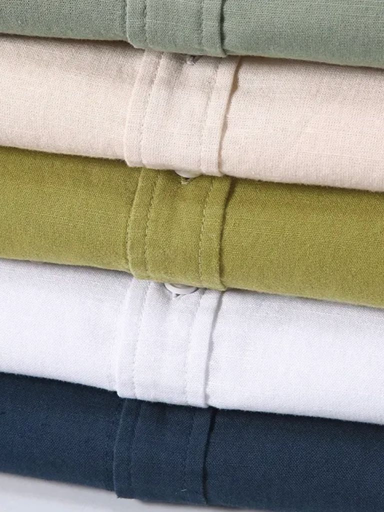 White Wellspring Linen T-Shirt